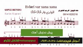 نمونه اجرای آهنگ15قوپوزائولری وار خاناخانا هوشنگ آذراوغلو