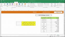 تابع COUNTIF در اکسل