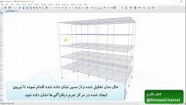 دیدن نیروی ایجاد شده در مرکز جرم دیافراگم طبقات در برنامه ETABS 2016