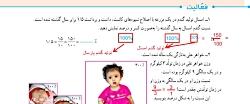 فعالیت کار در کلاس صفحه 118 ، ریاضی ششم ، خانم محمدی دبستان پویندگان