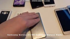 Samsung Galaxy A5 A7 A3 vs Galaxy Alpha