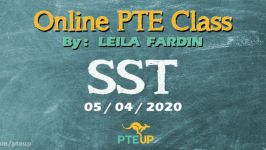 Online PTE class  SST part 1  05042020