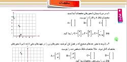 ریاضی هفتم فعالیت کاردرکلاس صفحه 104 مختصات