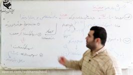 عربی دوازدهم انسانی تدریس درس پنجم بخش دوم جناب آقای رزبان