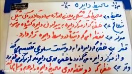 مدارس جوانه های مشهد خانم خامسی تدریس ریاضی محیط دایره قسمت اول پایه پنجم