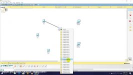 ایجاد شبکه star در رم افزار packet tracer