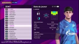 تیم زنیت در PES 2020 سردار دلهای فوتبال