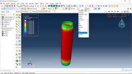 شبیه سازی تست فشار ستون بتنی فوق توانمند محاط شده در لوله فلزی در آباکوس