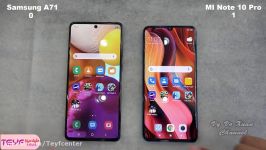 مقایسه گوشی Mi Note 10 Pro گوشی Galaxy A71