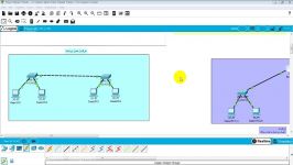 اتصال دو شبکه کمک مسيرياب در نرم افزار packet tracer