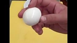 جالبترین وسریعترین روش پوست گیری تخم مرغ