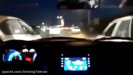 رانندگی در شب سرعت بالا لایی کشیدن آهنگ راغب