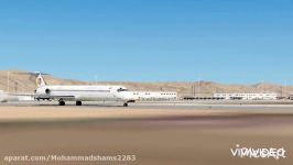 Xplane 11.41 MD Rotate Flight Shiraz to Abadan Caspian airlines Boeing MD83