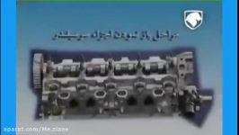 آموزش دمونتاژ قطعات سرسیلندر موتور پژو ۴۰۵