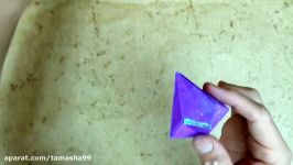 اوریگامی الماس  آموزش ساخت الماس کاغذی  کاردستی445