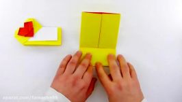 اوریگامی پاکت قلب ولنتاین  آموزش ساخت پاکت کاغذی  کاردستی360