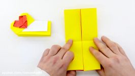 اوریگامی پاکت قلب ولنتاین  آموزش ساخت پاکت کاغذی  کاردستی363