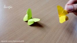 اوریگامی پروانه  آموزش ساخت پروانه کاغذی  کاردستی879