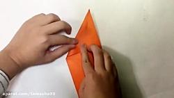 اوریگامی سه بعدی ستاره  آموزش ساخت ستاره کاغذی  کاردستی981