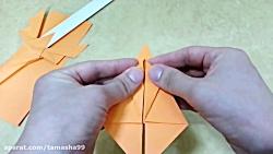 اوریگامی شمشیر  آموزش ساخت شمشیر کاغذی  کاردستی356