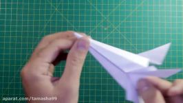 اوریگامی سه بعدی هواپیما  آموزش ساخت هواپیما کاغذی  کاردستی990