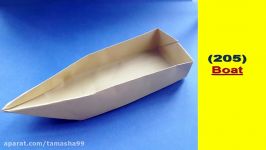 اوریگامی قایق  آموزش ساخت قایق کاغذی  کاردستی134