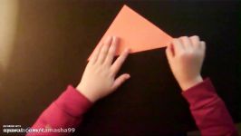 اوریگامی مخروط  آموزش ساخت مخروط کاغذی  کاردستی842