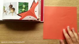 اوریگامی گیره کاغذ مدل روباه  برای نگه داشتن ورقه های دفتر581