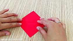 اوریگامی گیره کاغذ مدل قلب  برای نگه داشتن ورقه های دفتر395
