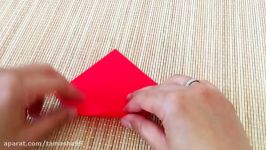 اوریگامی گیره کاغذ مدل قلب  برای نگه داشتن ورقه های دفتر825