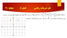 حل تمرین صفحه 110 ریاضی پایه هفتم  دبیرستان غیردولتی جهش  افشین صفرزاده