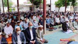 نماز عید سعید فطر در مسجد نورمحمد آخوند طلابی گنبدکاووس برگزار شد
