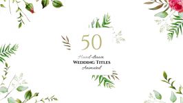 پروژه آماده افترافکت Videohive Floral Wedding Titles 22273137