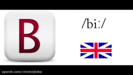 The alphabet in British and American accent