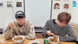 ویلایو امروز جین نامجون پارت2 Eating+زیرنویس فارسی  BTS JIN RM Vlive