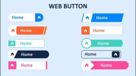 web button  دکمه های سایت UI UX  طراحی رابط کاربری سایت