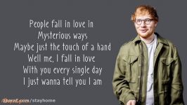 Ed Sheeran  Thinking Out Loud Lyrics