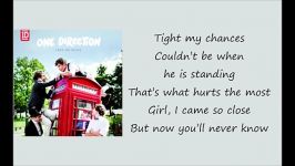 One direction  Loved you first Lyric video