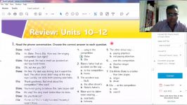 کتاب teen 2 teen هشتم  review دروس 10 تا 12