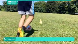 آموزش فوتبال پایه  فوتبال کودکان نوجوانان 5 مهارت حرکتی دریبل 
