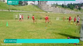 آموزش فوتبال به کودکان  آموزش فوتبال پایه تمرینات آکادمی باشگاه میلان 