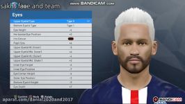 فیس نیمار موی سفید در pes 2017 پچ 2020