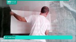 آموزش طریقه نصب صحیح کاغذ دیواری  طرح کاغذ دیواری کاغذ دیواری ساده 