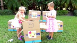 دیاناشو  دیانا روما داستان  Diana and Roma open Boxes with toys