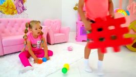 دیاناشو  دیانا روما داستان  Diana Pretend Play with Building Block Toy