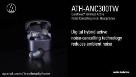 ایرفون وایرلس نویز کنسلینگ Audio Technica ATH ANC300TW