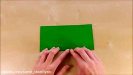 اوریگامی قورباغه کاردستی جذاب کاغذ