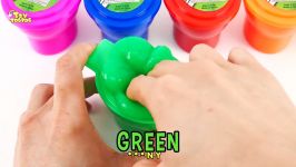 آموزش بازی اسلایم Water Balloons Glitter Slime Mix  Learn Colors Rainbow Sl