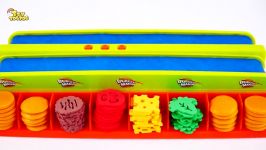 آموزش بازی اسلایم Play Doh Doctor Drill Learn Colors with Rainbow Kinetic Sa