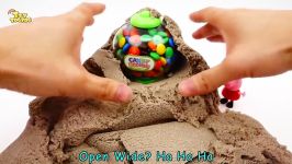 آموزش بازی اسلایم Johny Johny Yes Papa  Peppa Pig Rainbow Kinetic Sand Cand